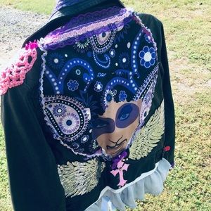 😈 Upcycled Prince Leather Jacket👿